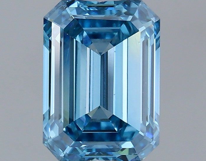1.11 Carat Emerald Shaped, Ideal Cut, VS1 Clarity, IGI Certified Lab Grown Diamond