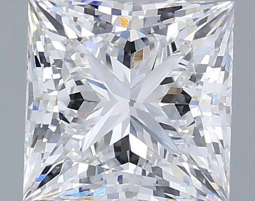 1.60 Carat Princess Shaped, Ideal Cut, D Color, VVS2 Clarity, IGI Certified Lab Grown Diamond