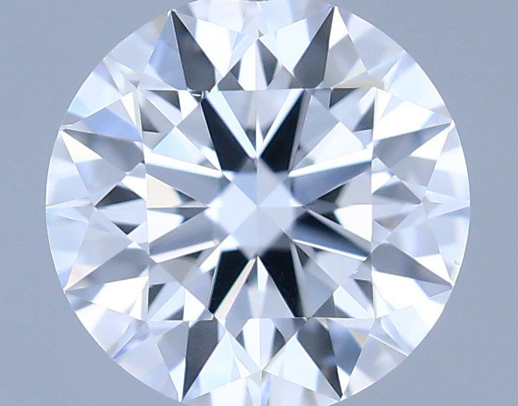 0.53 Carat Round Shaped, Ideal Cut, D Color, VS2 Clarity, IGI Certified Lab Grown Diamond