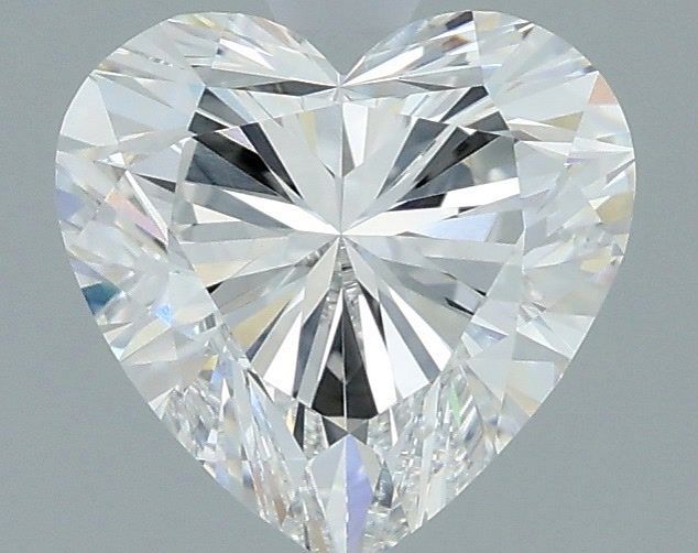 1.58 Carat Heart Shaped, Excellent Cut, E Color, VVS2 Clarity, IGI Certified Lab Grown Diamond