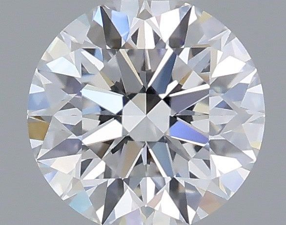 0.53 Carat Round Shaped, Ideal Cut, D Color, VS2 Clarity, IGI Certified Lab Grown Diamond