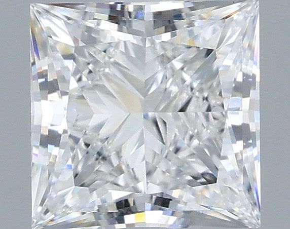 1.50 Carat Princess Shaped, Very Good Cut, D Color, VS1 Clarity, IGI Certified Lab Grown Diamond
