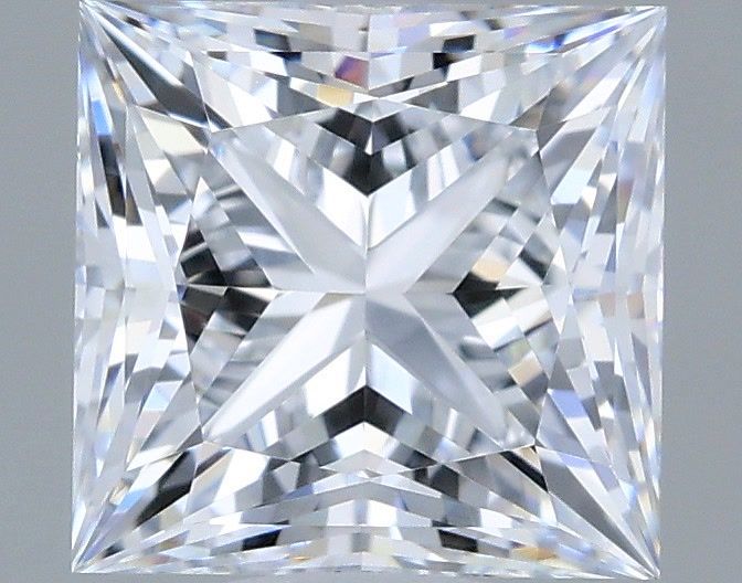 1.23 Carat Princess Shaped, Ideal Cut, E Color, VVS2 Clarity, IGI Certified Lab Grown Diamond