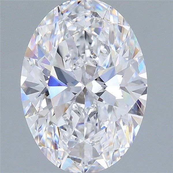 2.76 Carat Oval Shaped, Very Good Cut, D Color, VVS1 Clarity, IGI Certified Lab Grown Diamond