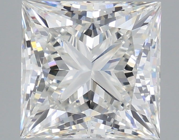 4.05 Carat Princess Shaped, Ideal Cut, G Color, VS2 Clarity, IGI Certified Lab Grown Diamond