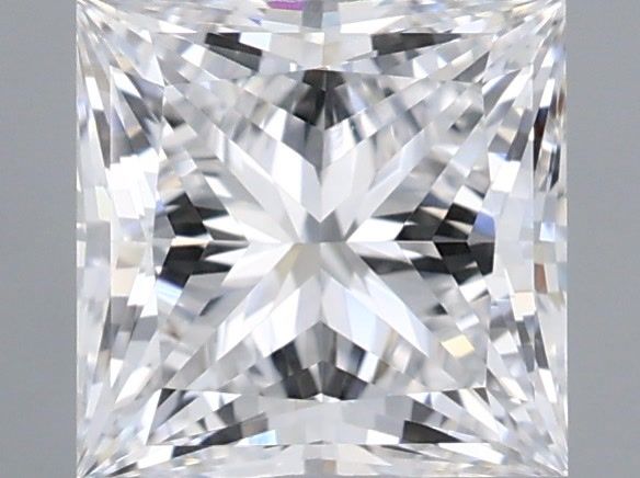 1.04 Carat Princess Shaped, Ideal Cut, D Color, VVS2 Clarity, IGI Certified Lab Grown Diamond