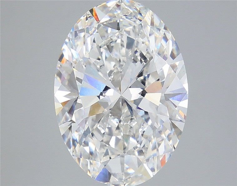 5.35 Carat Oval Shaped, Ideal Cut, F Color, VVS2 Clarity, IGI Certified Lab Grown Diamond