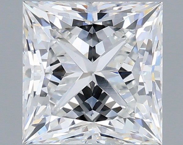 1.52 Carat Princess Shaped, Ideal Cut, D Color, VS1 Clarity, IGI Certified Lab Grown Diamond