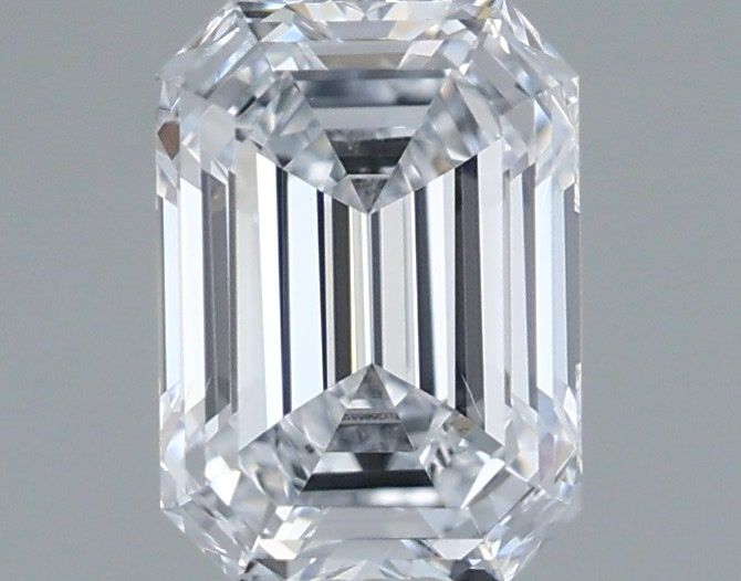 1.00 Carat Emerald Shaped, Ideal Cut, D Color, VS2 Clarity, IGI Certified Lab Grown Diamond