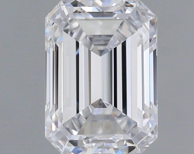 1.17 Carat Emerald Shaped, Ideal Cut, D Color, VVS2 Clarity, IGI Certified Lab Grown Diamond