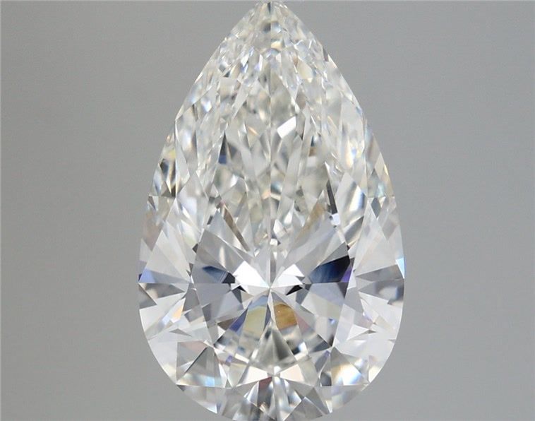 4.51 Carat Pear Shaped, Very Good Cut, G Color, VVS2 Clarity, IGI Certified Lab Grown Diamond