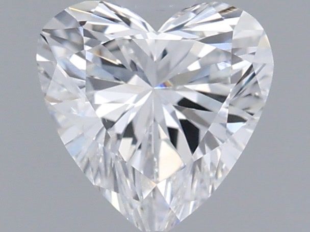 0.68 Carat Heart Shaped, Very Good Cut, D Color, VVS2 Clarity, IGI Certified Lab Grown Diamond