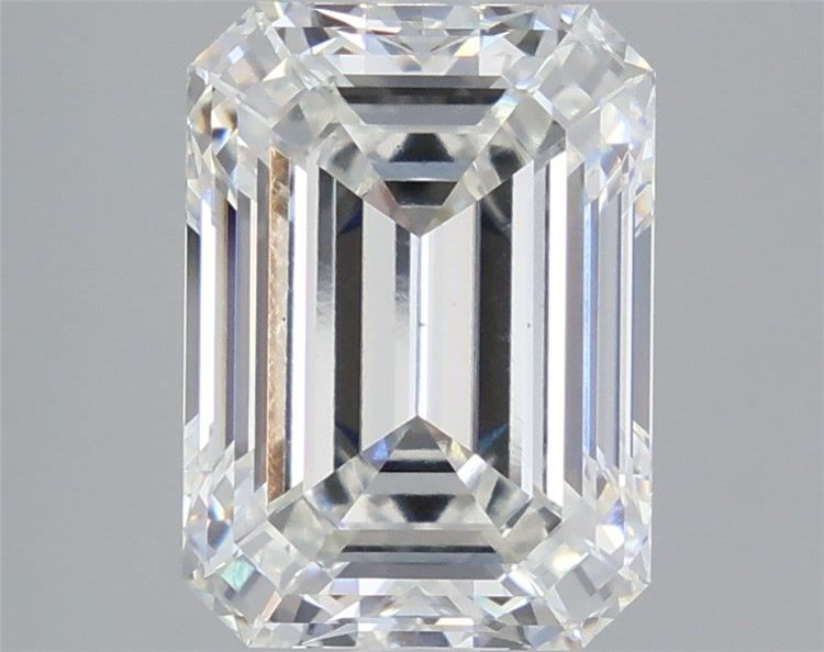 5.01 Carat Emerald Shaped, Ideal Cut, F Color, SI1 Clarity, IGI Certified Lab Grown Diamond