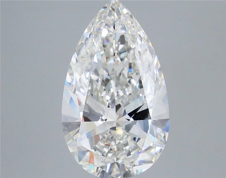 5.00 Carat Pear Shaped, Ideal Cut, E Color, VS1 Clarity, IGI Certified Lab Grown Diamond