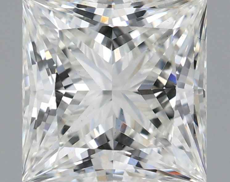 2.11 Carat Princess Shaped, Ideal Cut, G Color, VS1 Clarity, IGI Certified Lab Grown Diamond