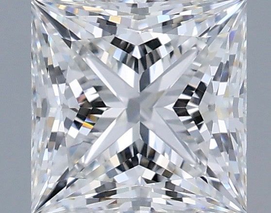 1.27 Carat Princess Shaped, Ideal Cut, E Color, VVS2 Clarity, IGI Certified Lab Grown Diamond