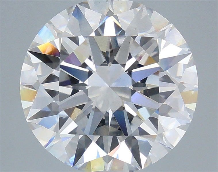 5.10 Carat Round Shaped, Excellent Cut, F Color, VS2 Clarity, IGI Certified Lab Grown Diamond