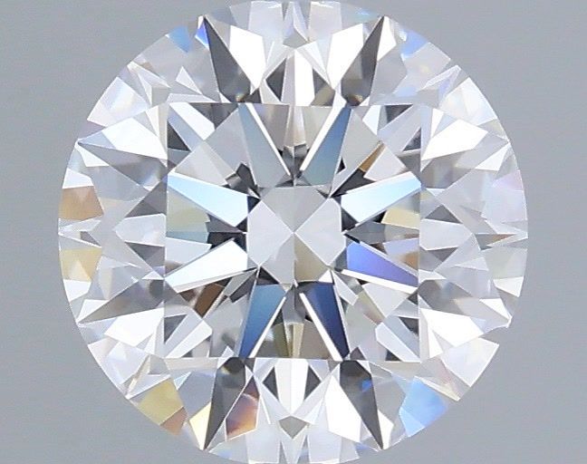 1.57 Carat Round Shaped, Ideal Cut, D Color, VVS2 Clarity, IGI Certified Lab Grown Diamond