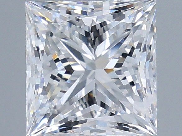 1.02 Carat Princess Shaped, Very Good Cut, D Color, VVS2 Clarity, IGI Certified Lab Grown Diamond