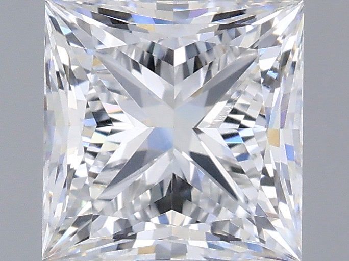 1.07 Carat Princess Shaped, Very Good Cut, D Color, VVS2 Clarity, IGI Certified Lab Grown Diamond