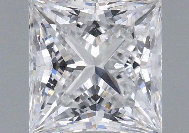 1.22 Carat Princess Shaped, Ideal Cut, D Color, VVS2 Clarity, IGI Certified Lab Grown Diamond
