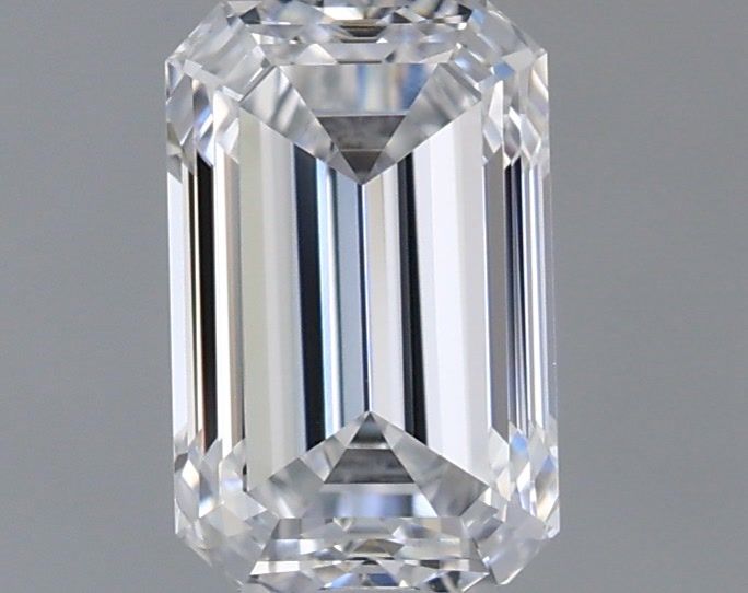 0.98 Carat Emerald Shaped, Excellent Cut, D Color, VVS2 Clarity, IGI Certified Lab Grown Diamond