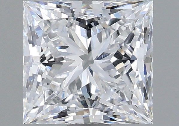 1.01 Carat Princess Shaped, Ideal Cut, D Color, VVS2 Clarity, IGI Certified Lab Grown Diamond