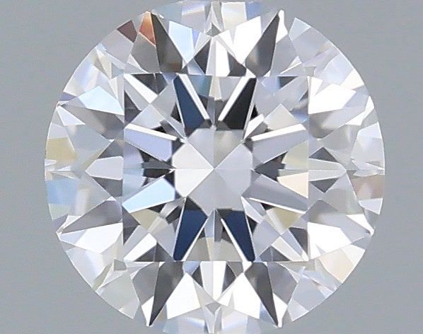 0.38 Carat Round Shaped, Ideal Cut, D Color, VVS2 Clarity, IGI Certified Lab Grown Diamond