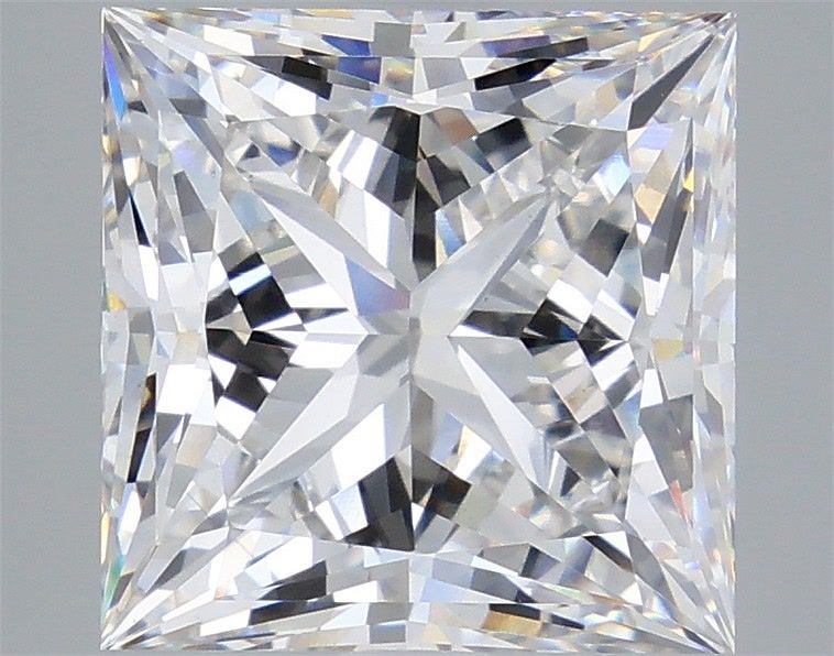 6.65 Carat Princess Shaped, Very Good Cut, F Color, VS1 Clarity, IGI Certified Lab Grown Diamond