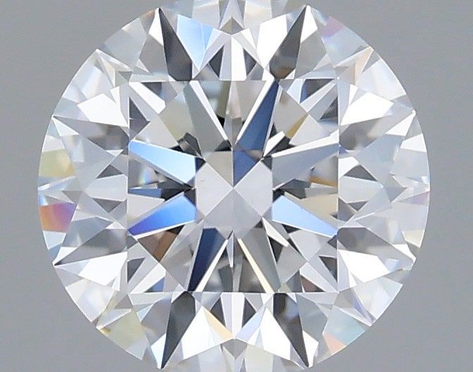 1.59 Carat Round Shaped, Ideal Cut, D Color, VVS2 Clarity, IGI Certified Lab Grown Diamond