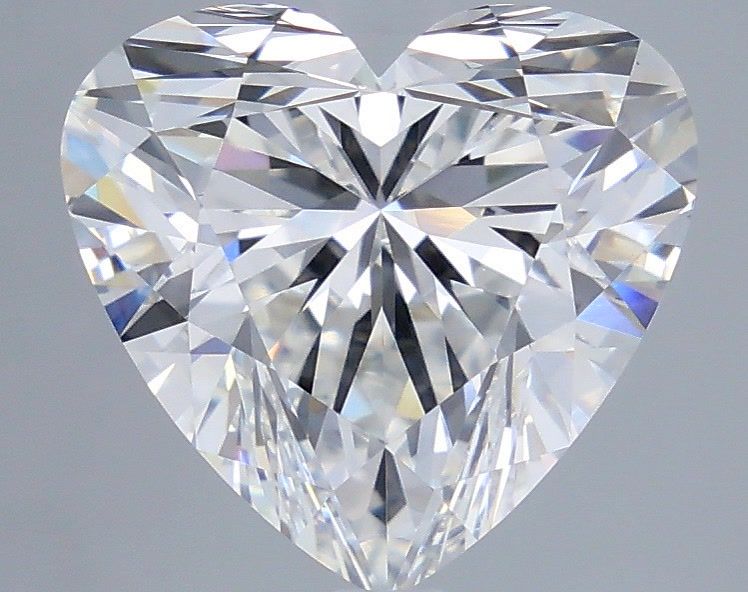4.57 Carat Heart Shaped, Very Good Cut, F Color, VVS2 Clarity, IGI Certified Lab Grown Diamond
