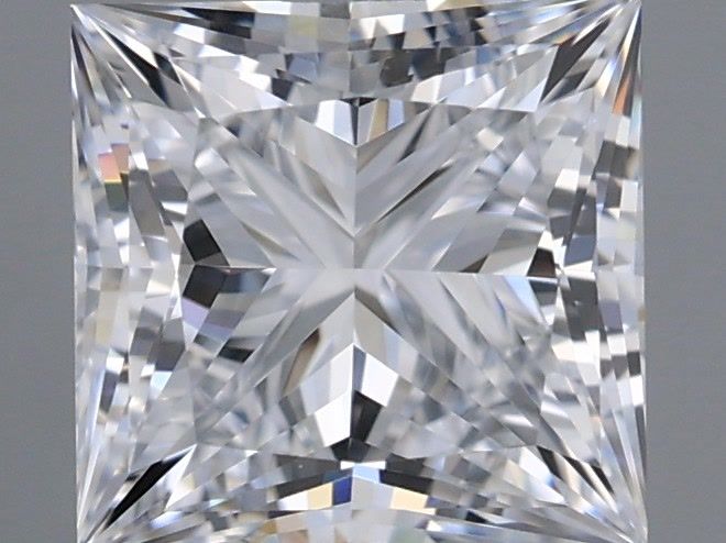 1.07 Carat Princess Shaped, Ideal Cut, D Color, VVS1 Clarity, IGI Certified Lab Grown Diamond