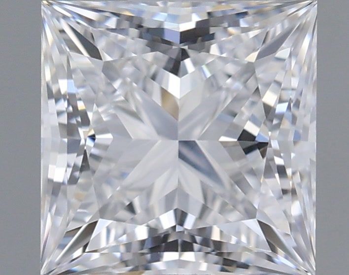 1.06 Carat Princess Shaped, Ideal Cut, D Color, VVS1 Clarity, IGI Certified Lab Grown Diamond
