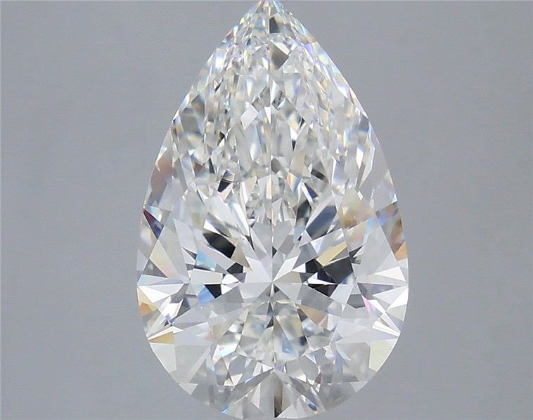 5.08 Carat Pear Shaped, Ideal Cut, F Color, VVS1 Clarity, IGI Certified Lab Grown Diamond