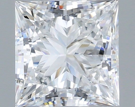 1.50 Carat Princess Shaped, Very Good Cut, D Color, VVS2 Clarity, IGI Certified Lab Grown Diamond