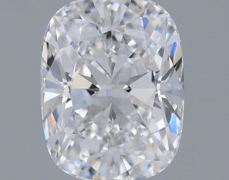 1.05 Carat Cushion Shaped, Ideal Cut, D Color, VVS2 Clarity, IGI Certified Lab Grown Diamond