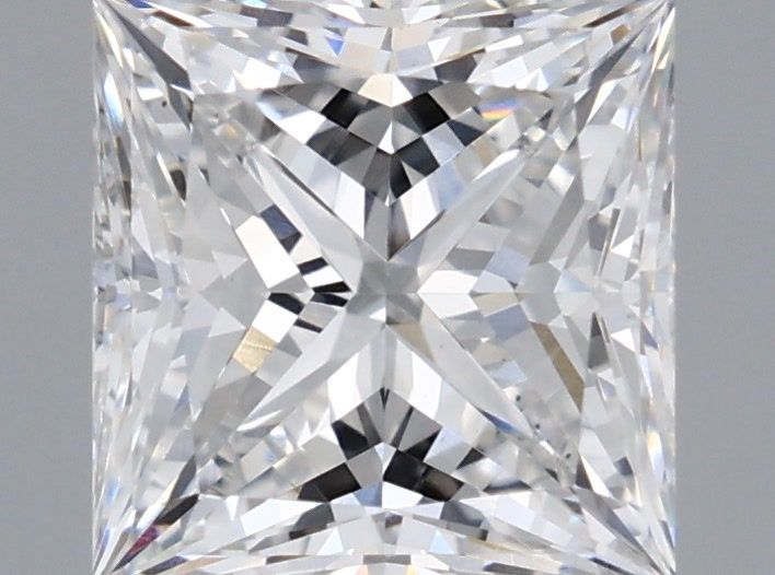 1.72 Carat Princess Shaped, Ideal Cut, E Color, VS1 Clarity, IGI Certified Lab Grown Diamond