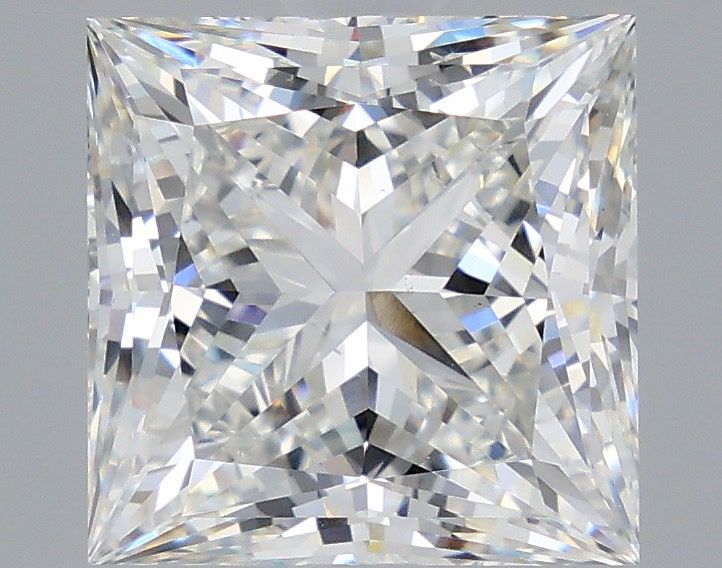 5.04 Carat Princess Shaped, Ideal Cut, G Color, VS2 Clarity, IGI Certified Lab Grown Diamond