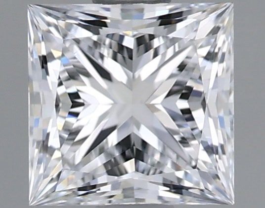 1.00 Carat Princess Shaped, Ideal Cut, E Color, VVS1 Clarity, IGI Certified Lab Grown Diamond