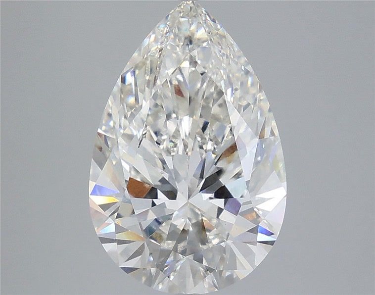 5.08 Carat Pear Shaped, Ideal Cut, G Color, VVS2 Clarity, IGI Certified Lab Grown Diamond