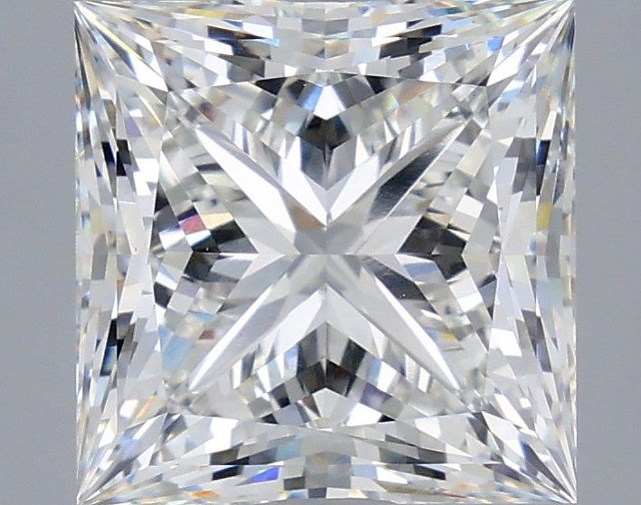 5.01 Carat Princess Shaped, Ideal Cut, G Color, VS1 Clarity, IGI Certified Lab Grown Diamond