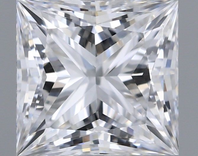 1.05 Carat Princess Shaped, Ideal Cut, D Color, VS1 Clarity, IGI Certified Lab Grown Diamond