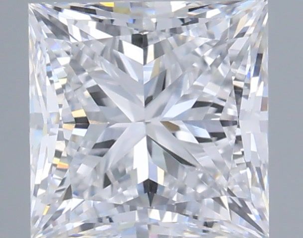1.06 Carat Princess Shaped, Very Good Cut, D Color, VVS2 Clarity, IGI Certified Lab Grown Diamond