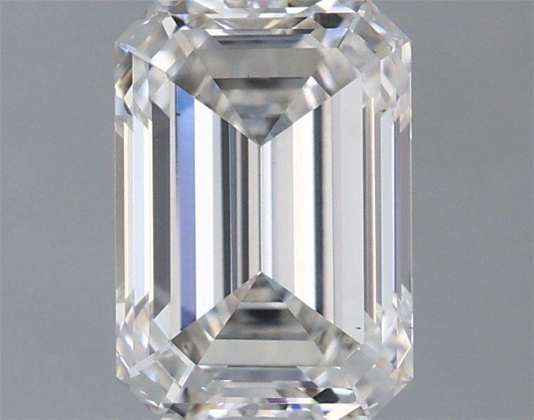1.72 Carat Emerald Shaped, Ideal Cut, F Color, VS1 Clarity, IGI Certified Lab Grown Diamond