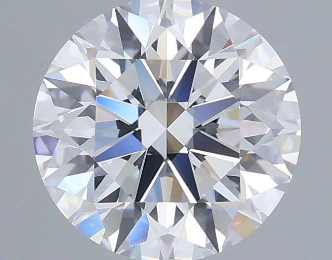 1.58 Carat Round Shaped, Ideal Cut, D Color, VVS2 Clarity, IGI Certified Lab Grown Diamond