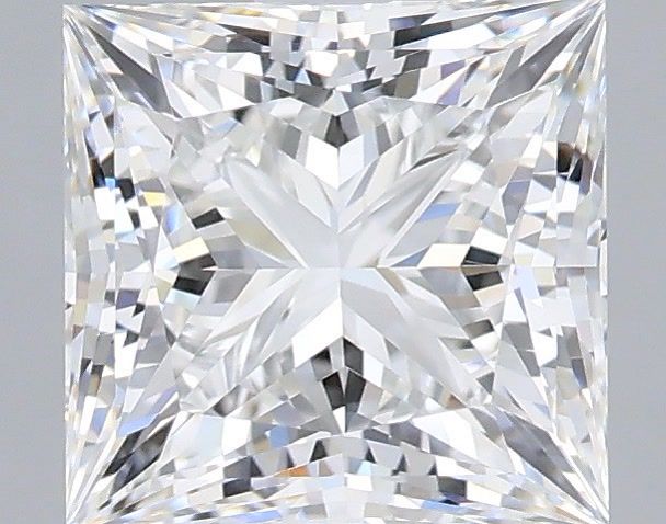 2.00 Carat Princess Shaped, Ideal Cut, E Color, VVS1 Clarity, IGI Certified Lab Grown Diamond