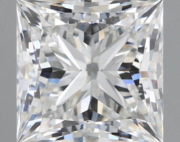 2.56 Carat Princess Shaped, Ideal Cut, G Color, VS2 Clarity, IGI Certified Lab Grown Diamond