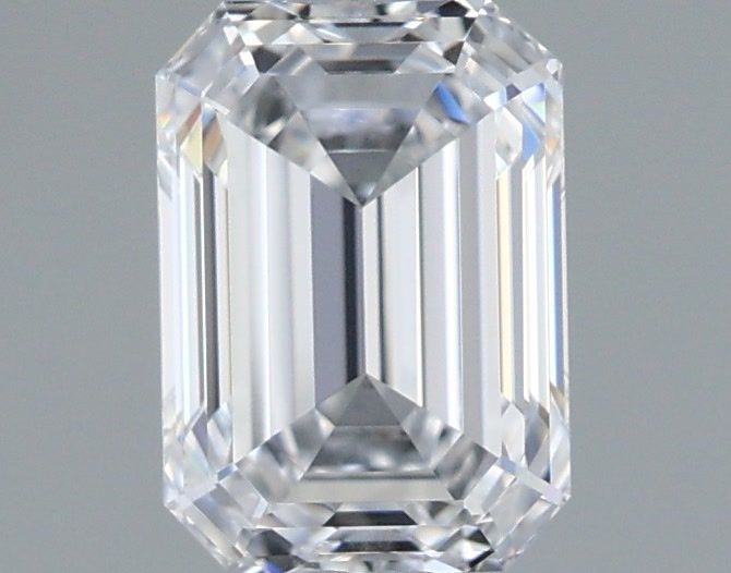 1.01 Carat Emerald Shaped, Ideal Cut, D Color, VVS2 Clarity, IGI Certified Lab Grown Diamond