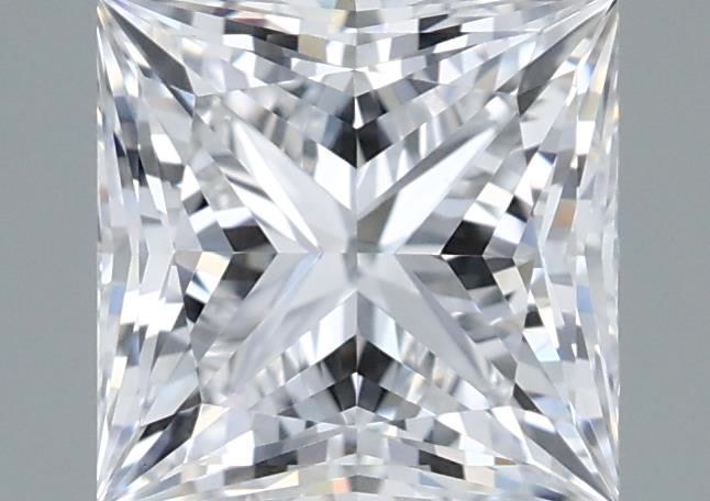 1.25 Carat Princess Shaped, Ideal Cut, D Color, VVS2 Clarity, IGI Certified Lab Grown Diamond