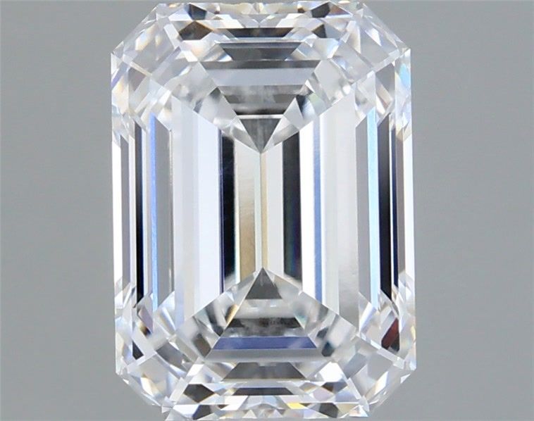 2.55 Carat Emerald Shaped, Ideal Cut, D Color, VVS1 Clarity, IGI Certified Lab Grown Diamond